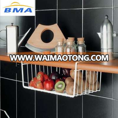 Wholesale Kitchen Accessories Under Shelf Metal Hanging Kitchen Storage Basket