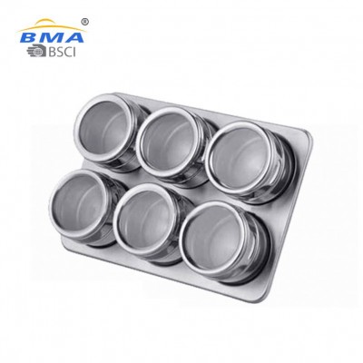 China customized logo Kitchen spice tins magnetic spice jar spice container