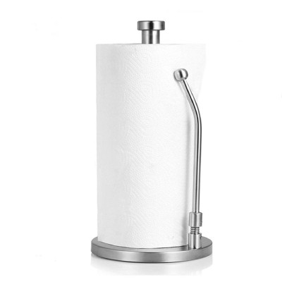 Custom Logo Wall Mount Paper Towel Holder Stainless Steel Kitchen Paper Roll Holder Metal Paper Towel Holder