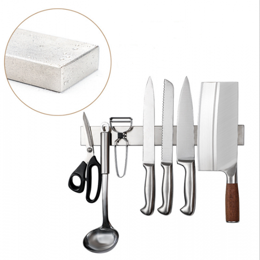 Easy Installation Seamless Stainless Steel Magnetic Knife Holder / Block / Strip/bar For Kitchen Knife Storage Magnet Tool Bar