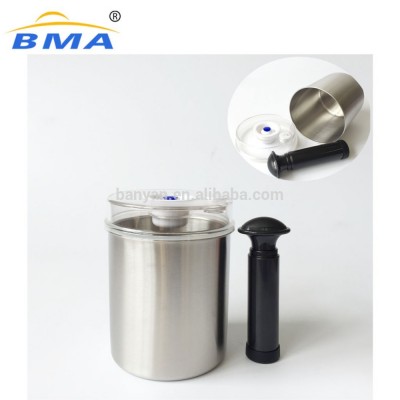 Stainless Steel Vacuum Seal Food Storage Container Food Canisters